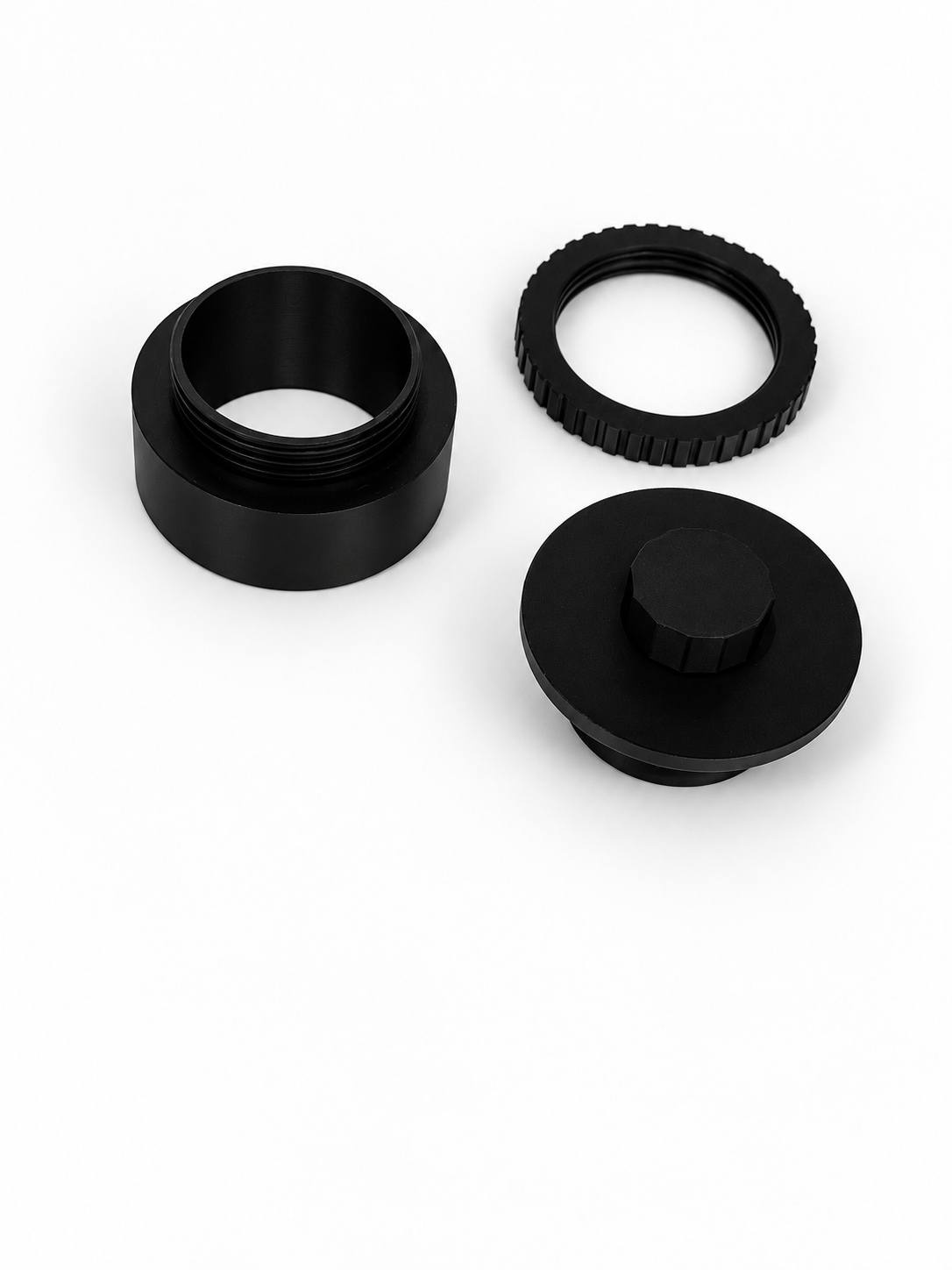 Printed Haboob receiver, knurled locknut and bayonet storage plug