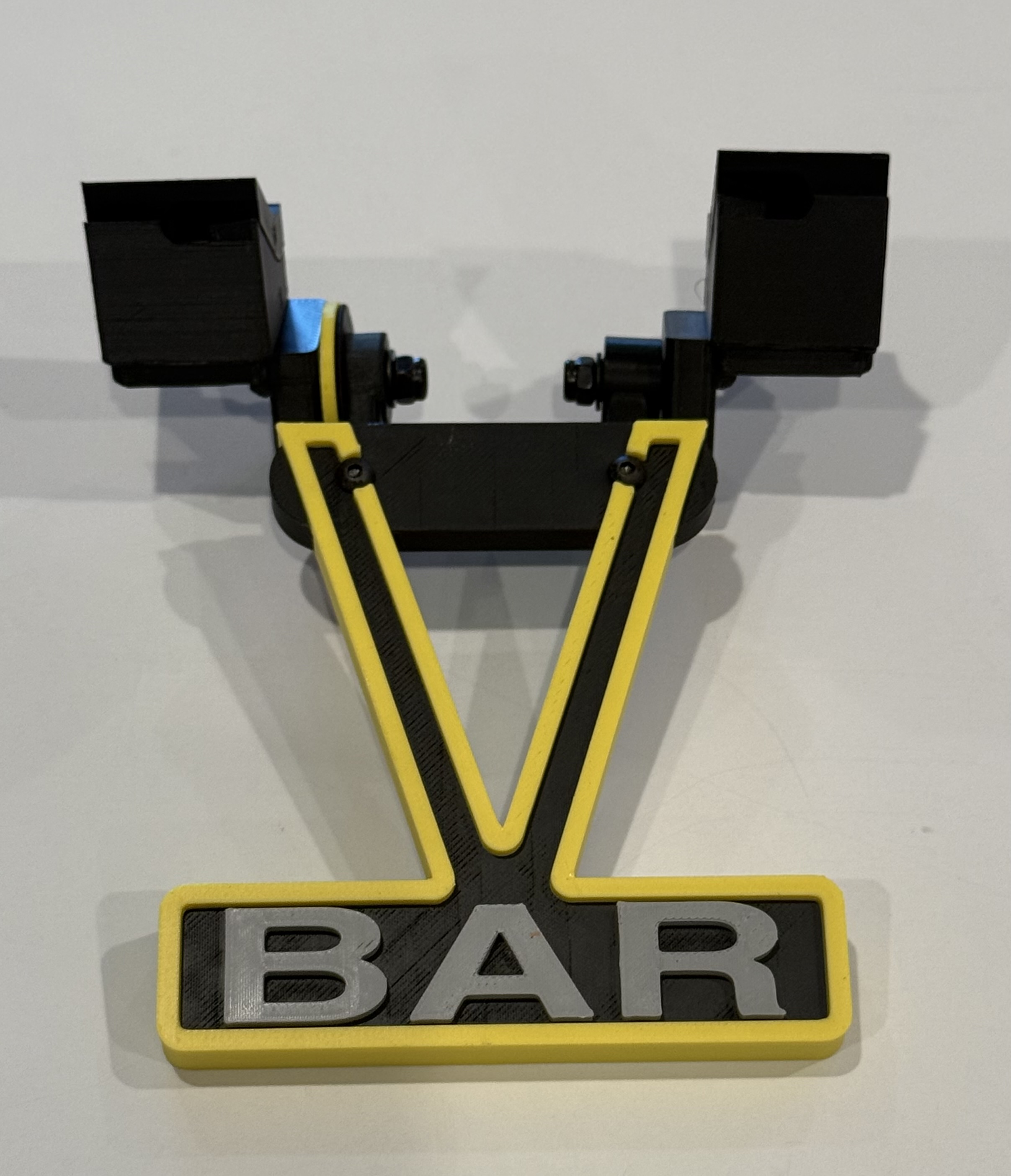 VBar stand fully assembled on the transmitter